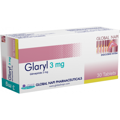GLARYL 3 MG ( GLIMEPIRIDE ) 30 TABLETS